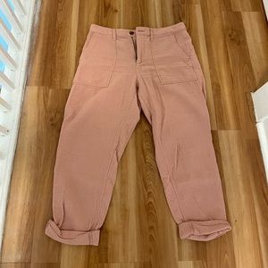 Cropped cotton artist pant